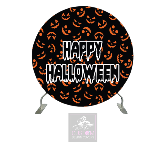 Happy Halloween Full Circle Pillowcase Backdrop Cover