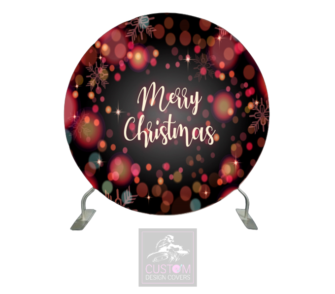 Merry Christmas Full Circle Pillowcase Backdrop Cover (DOUBLE SIDED)