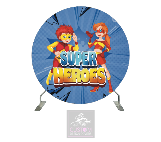 Super Hero’s Full Circle Pillowcase Backdrop Cover