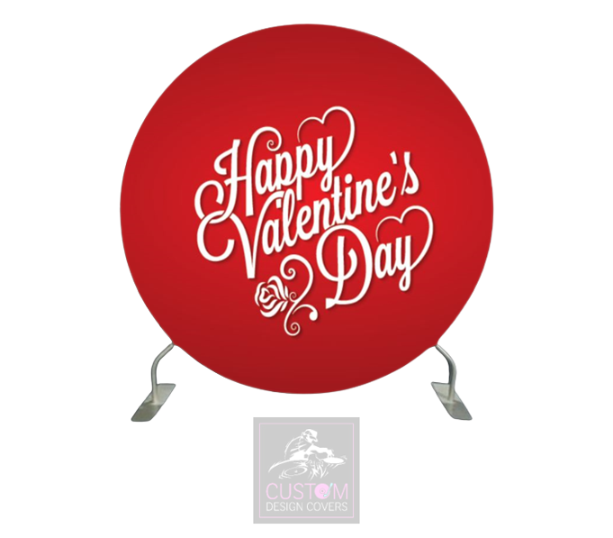 Valentines Full Circle Pillowcase Backdrop Cover
