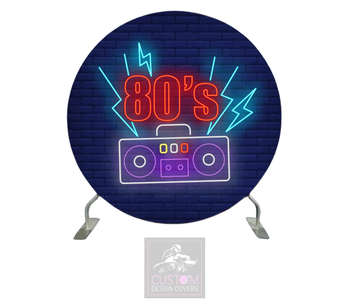 80’s Full Circle Pillowcase Backdrop Cover (DOUBLE SIDED)