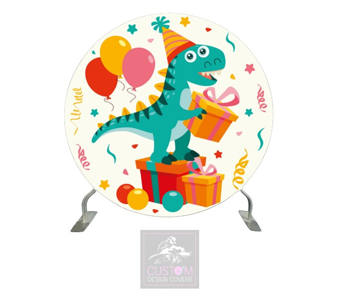 Dinosaur Full Circle Pillowcase Backdrop Cover (DOUBLE SIDED)