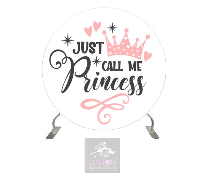 Princess Full Circle Pillowcase Backdrop Cover (DOUBLE SIDED)
