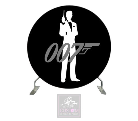 007 Black Full Circle Backdrop Cover