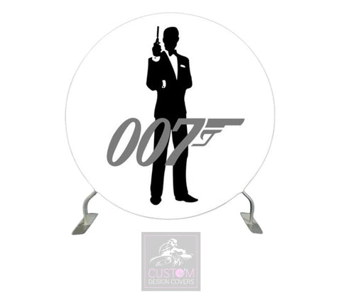 007 White Full Circle Backdrop Cover (DOUBLE SIDED)