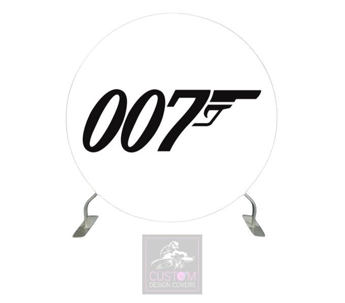 007 White Full Circle Pillowcase Backdrop Cover (DOUBLE SIDED)