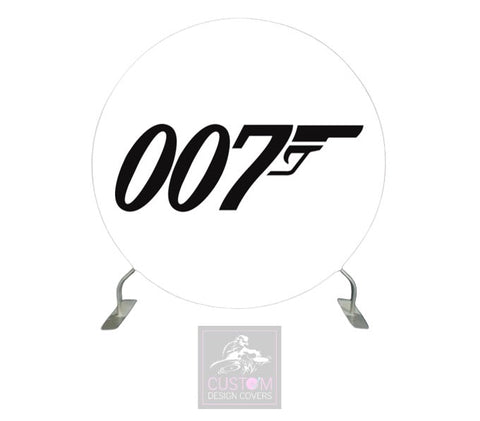 007 White Full Circle Backdrop Cover (DOUBLE SIDED)