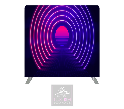 Neon Tunnel Lycra Backdrop Cover