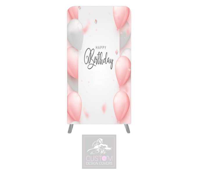 Happy Birthday Lycra Display Banner Cover - DOUBLE SIDED