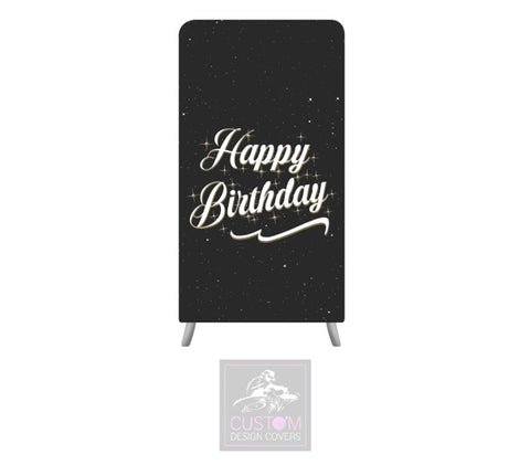 Happy Birthday Themed Lycra Banner Cover - DOUBLE SIDED