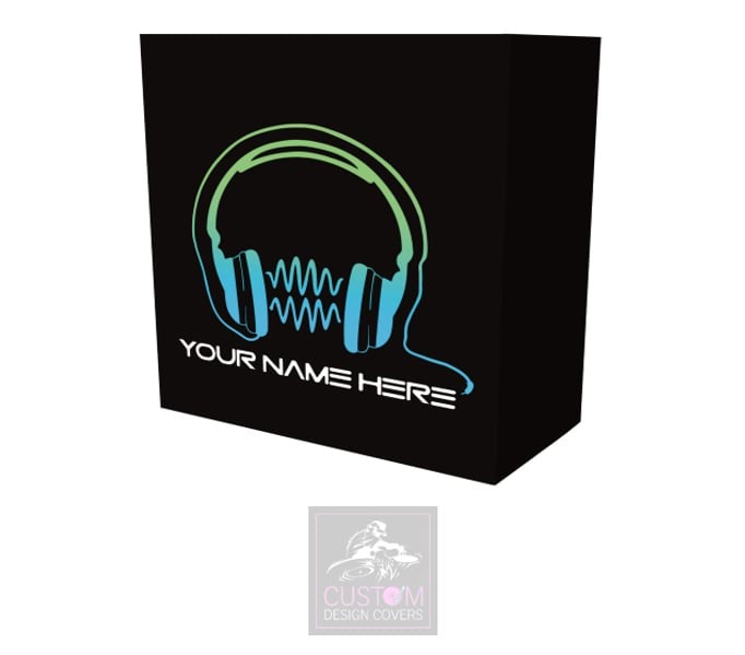 Headphones Custom Lycra DJ Booth Cover