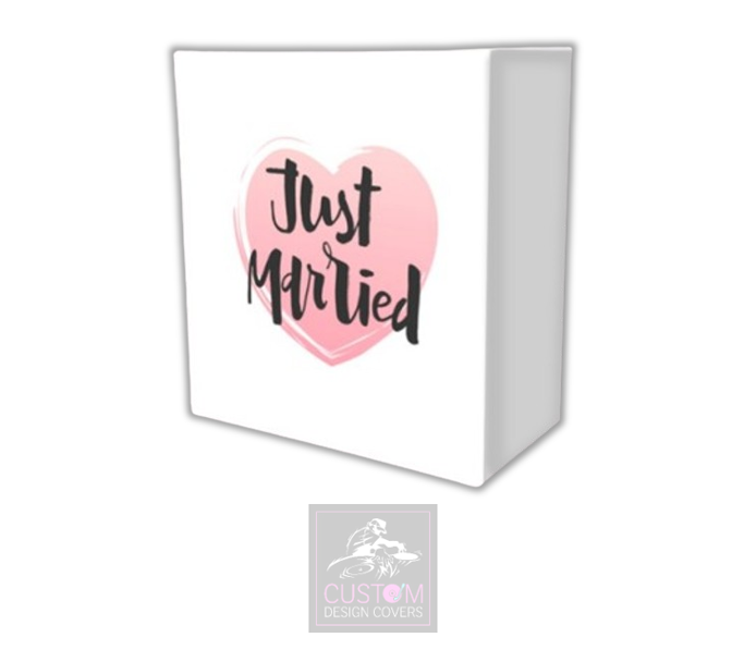 Just Married Lycra DJ Booth Covers