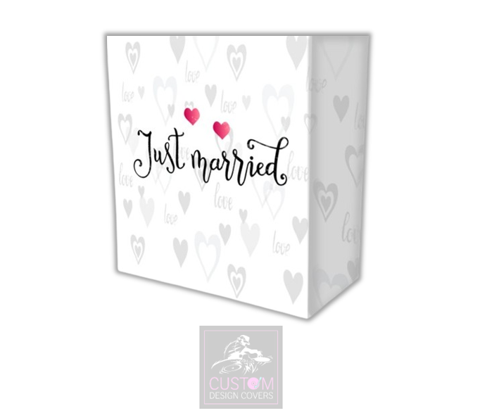 Just Married Lycra DJ Booth Cover