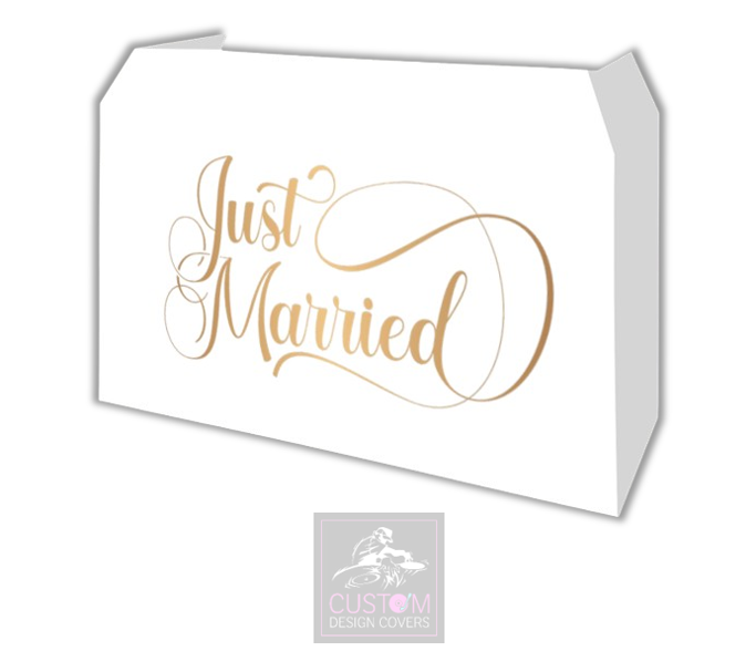 Just Married Lycra DJ Booth Cover