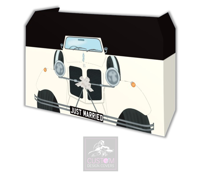 Just Married Lycra DJ Booth Cover