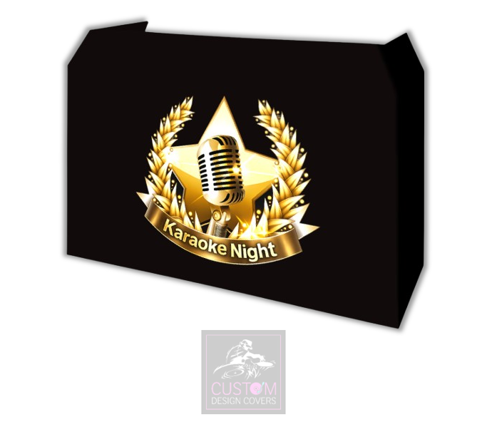 Karaoke Night Lycra DJ Booth Cover