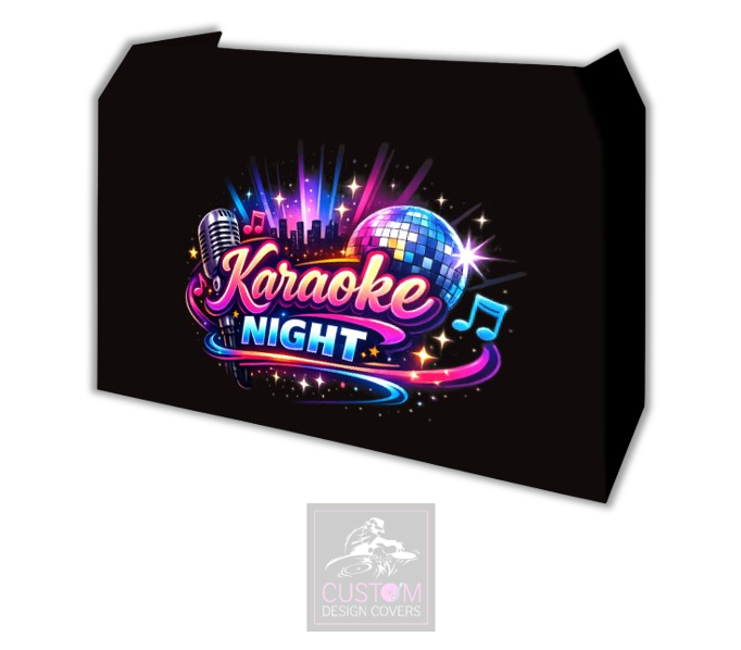 Karaoke Night Lycra DJ Booth Cover