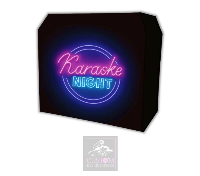 Karaoke Night Lycra DJ Booth Cover