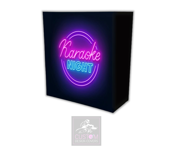 Karaoke Night Lycra DJ Booth Cover
