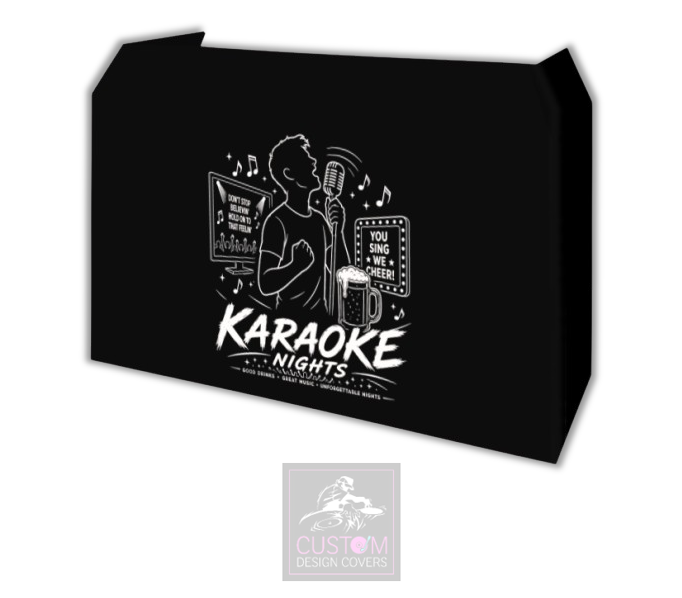 Karaoke Nights UV Lycra DJ Booth Cover