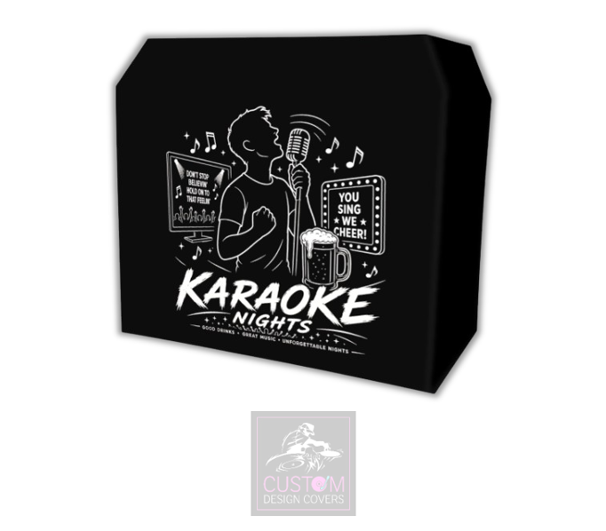 Karaoke Nights UV Lycra DJ Booth Cover