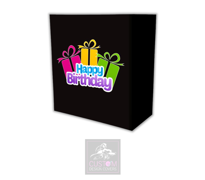Kids Happy Birthday Lycra DJ Booth Cover