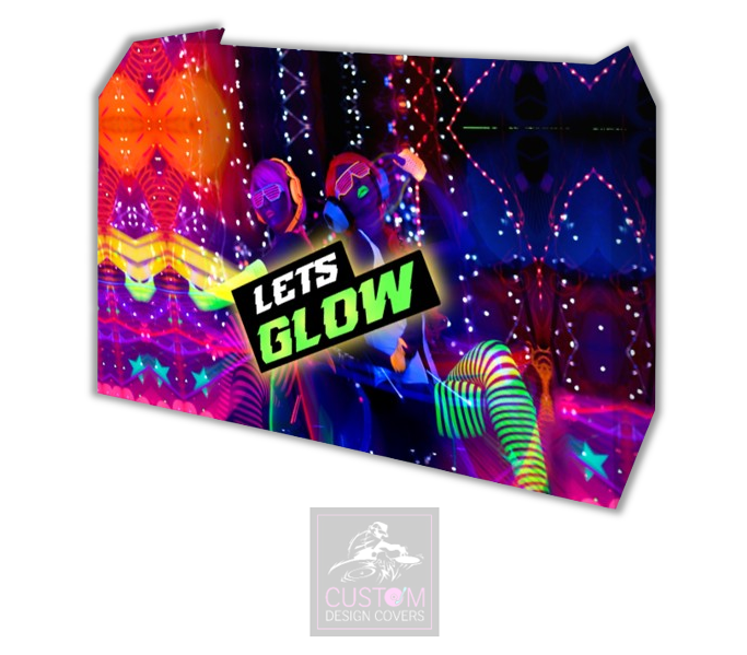 Lets Glow Lycra DJ Booth Cover