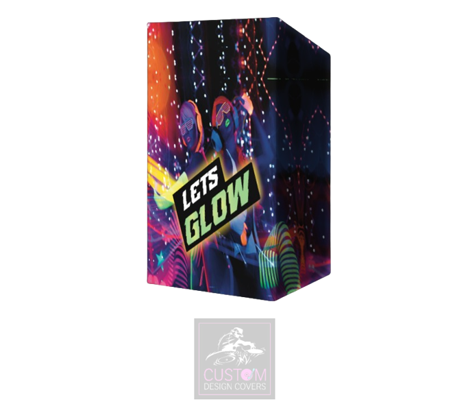 Lets Glow Lycra DJ Booth Cover