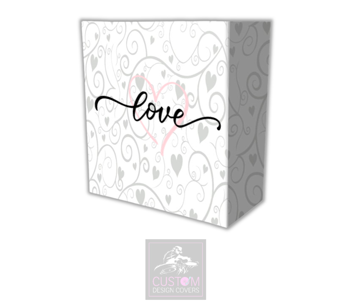 Love Hearts & Vines Lycra DJ Booth Cover