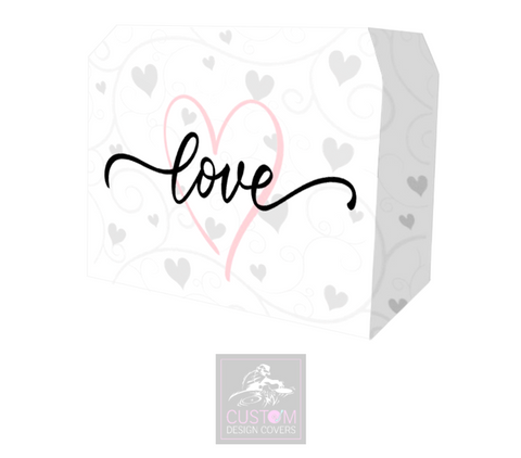 Love Hearts & Vines Lycra DJ Booth Cover