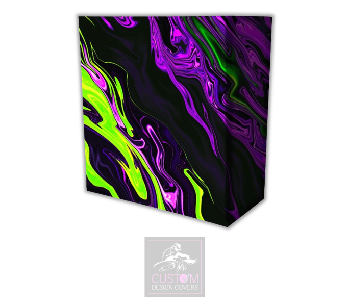 Marble Effect Lycra DJ Booth Cover