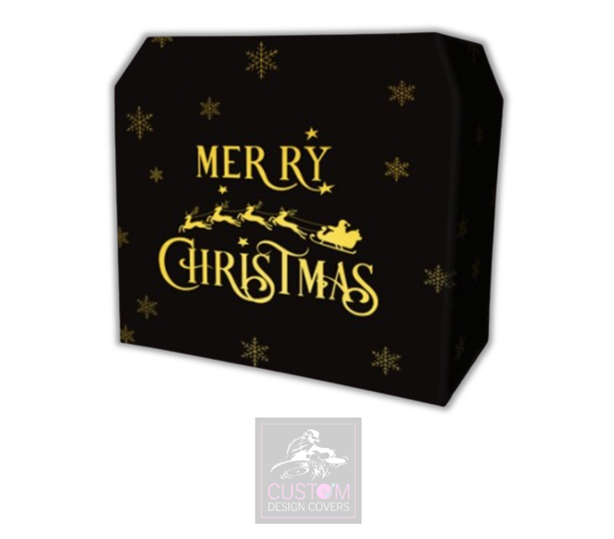 Merry Christmas *GOLD* Lycra DJ Booth Cover