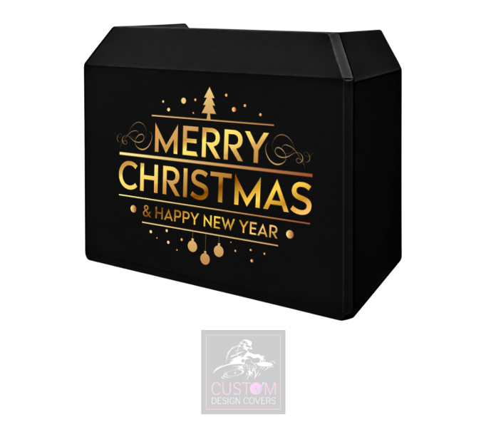 Merry Christmas Lycra DJ Booth Cover