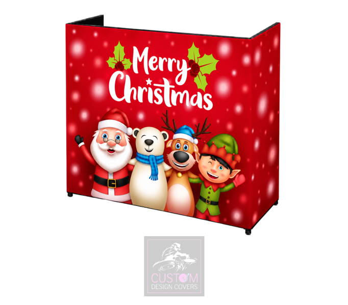 Merry Christmas Lycra DJ Booth Cover