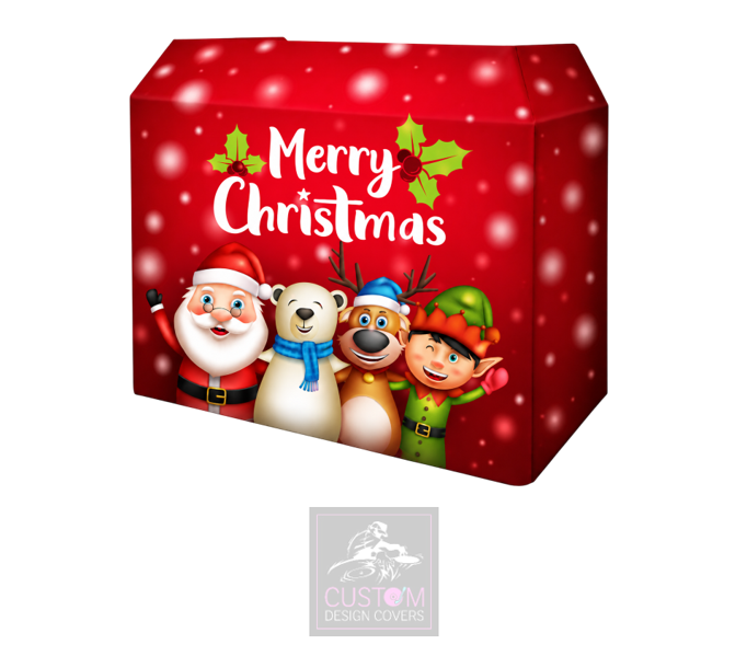 Merry Christmas Lycra DJ Booth Cover