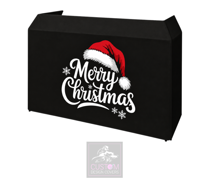 Merry Christmas Lycra DJ Booth Cover