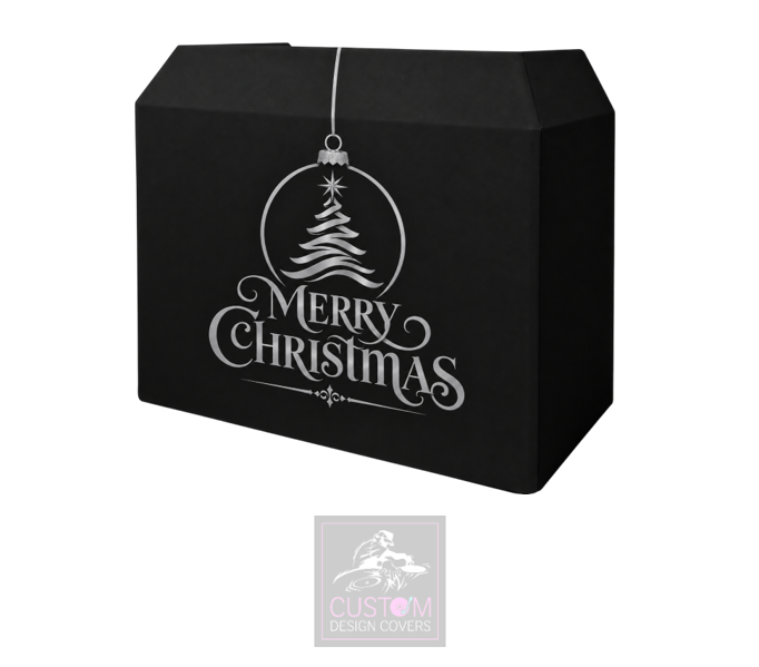 Merry Christmas *GREY* Lycra DJ Booth Cover
