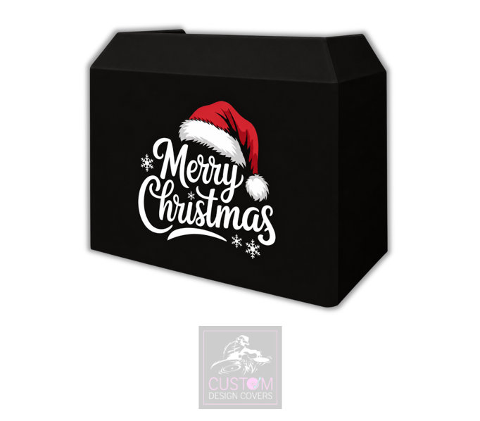 Merry Christmas Lycra DJ Booth Cover