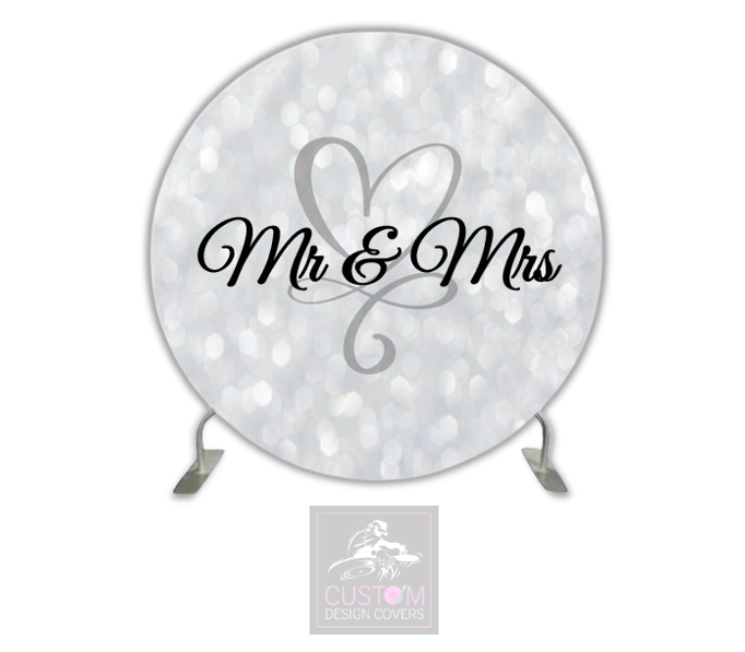 Mr & Mrs Full Circle Pillowcase Backdrop Cover