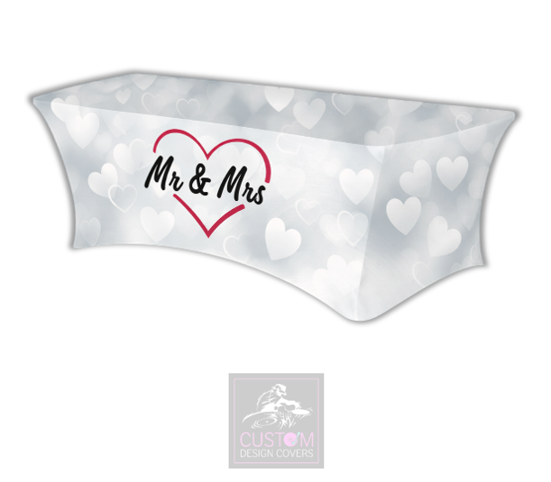 Mr & Mrs Lycra Table Cover