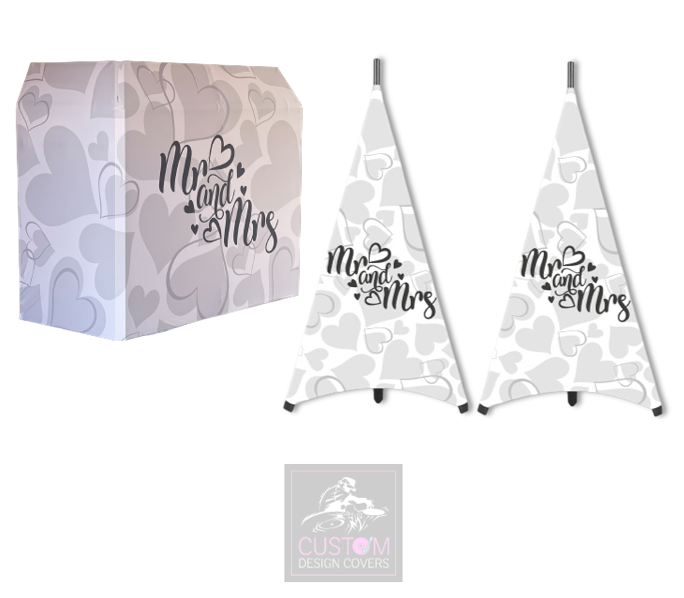 Mr & Mrs Wedding Lycra DJ Covers (PACKAGE BUNDLE) - MKII
