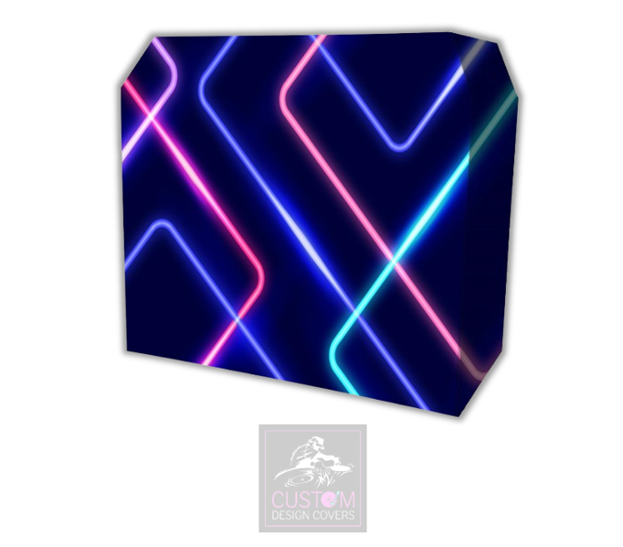 Neon Effect Lycra DJ Booth Cover