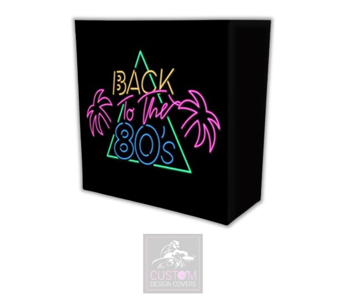 Neon Effect Back To The 80's Lycra DJ Booth Covers