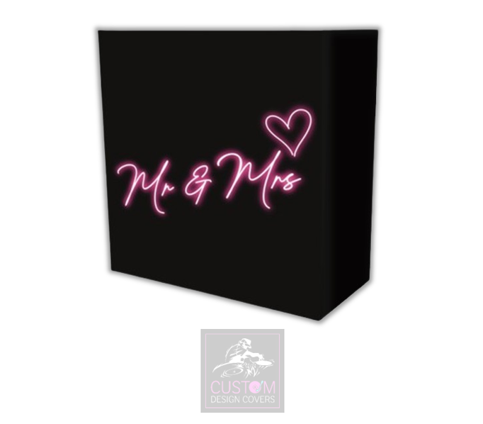 Neon Effect Mr & Mrs Lycra DJ Booth Cover