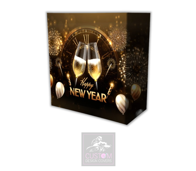 Happy New Year Lycra DJ Booth Cover