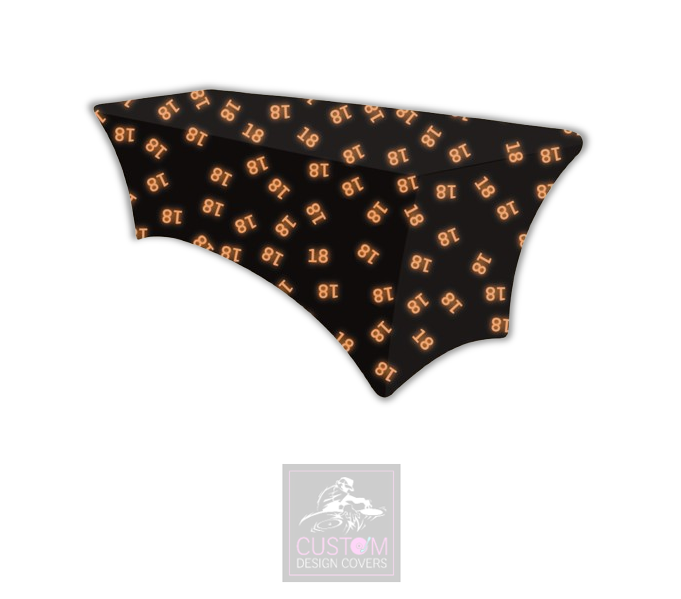 Orange Age Photobooth Lycra Table Cover