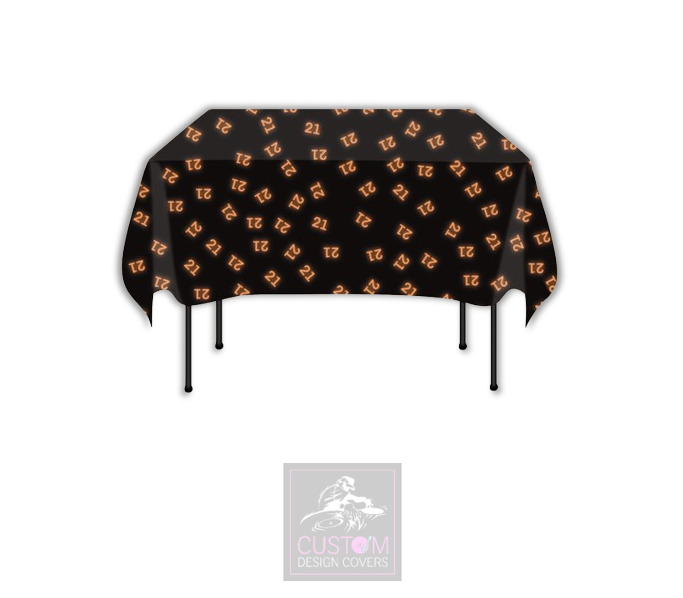 Orange Age Square Table Cover