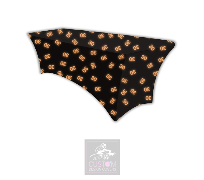 Orange Age Photobooth Lycra Table Cover