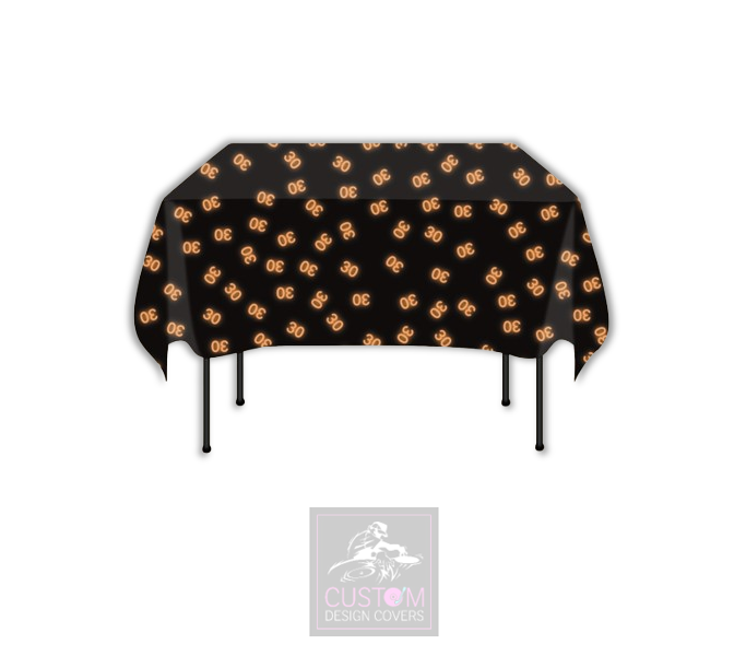 Orange Age Square Table Cover