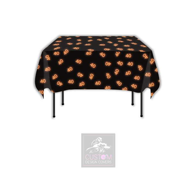 Orange Age Square Table Cover